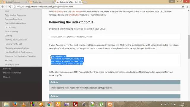 removing index php from url смотреть онлайн