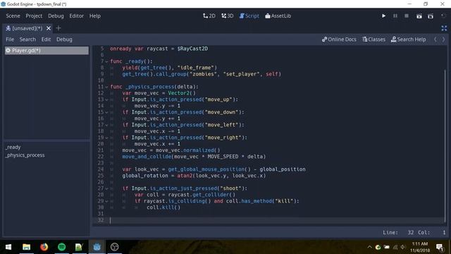 How to make a top down shooter in Godot in 7 minutes смотреть онлайн