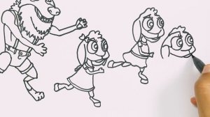 Волк и семеро козлят Бег | Рисование и Раскраски