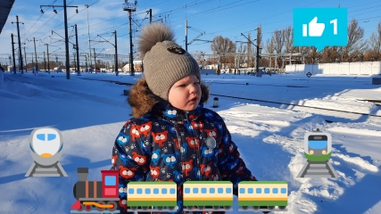 Железная дорога вся в снегу. Зимняя железная дорога.mp4 смотреть онлайн