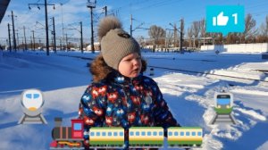 Железная дорога вся в снегу. Зимняя железная дорога.mp4