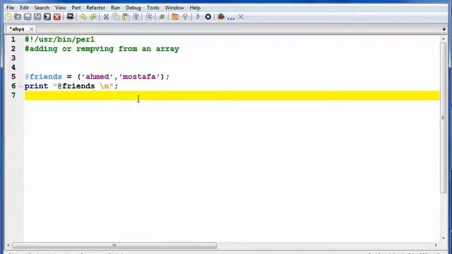 perl tutorial NO 8 Array operations add & remove смотреть онлайн