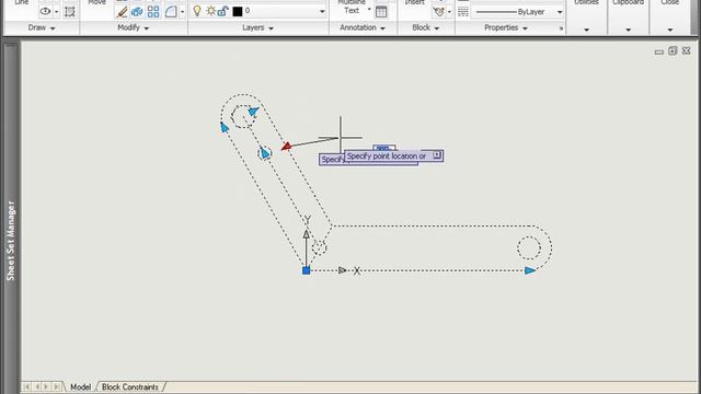 03. Block constraints (AutoCAD 2010) смотреть онлайн