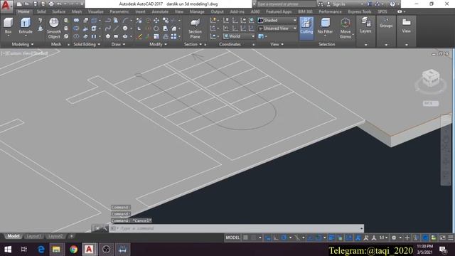 AUTOCAD 3D MODELING - AMALIYOT 2-DARS. смотреть онлайн