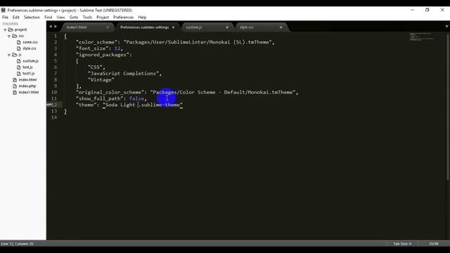 Sublime Text - установка темы Soda. Theme Soda смотреть онлайн