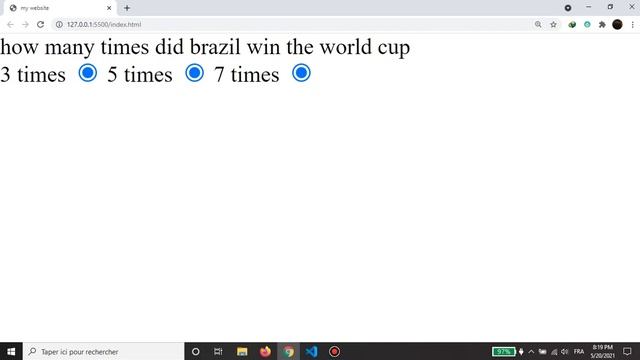 HTML 5 tutorial - form input type "radio" смотреть онлайн
