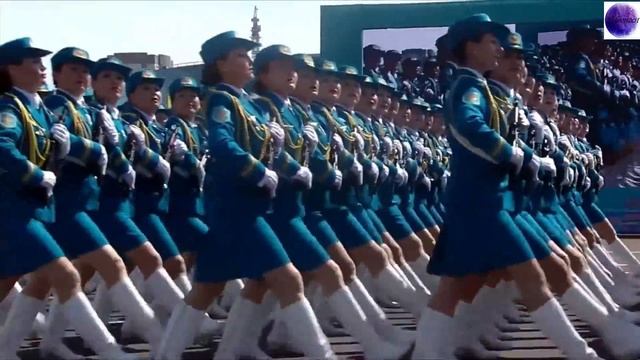 ЖЕНСКИЕ ВОЙСКА КАЗАХСТАНА. Военный парад ★ #WOMEN'S TROOPS OF KAZAKHSTAN Military parade смотреть онлайн