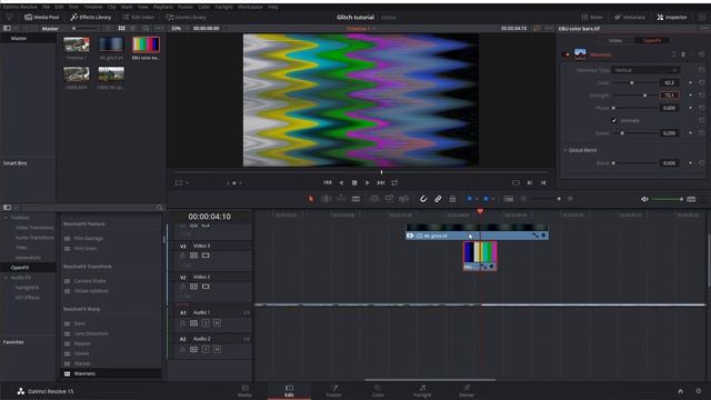 Переходы в Davinci Resolve
