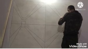 3d рисунок на стене легко