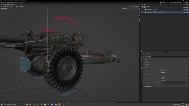3D Artillery Rig for BLENDER!! смотреть онлайн
