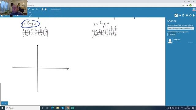Построение графиков функции y=logax. График логарифма. смотреть онлайн