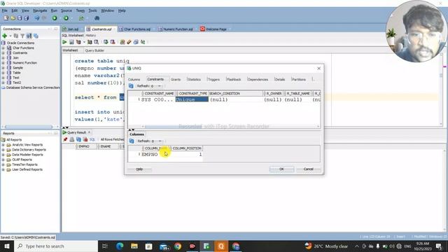 Constraints in Oracle PL/SQL | Constraints in SQL смотреть онлайн