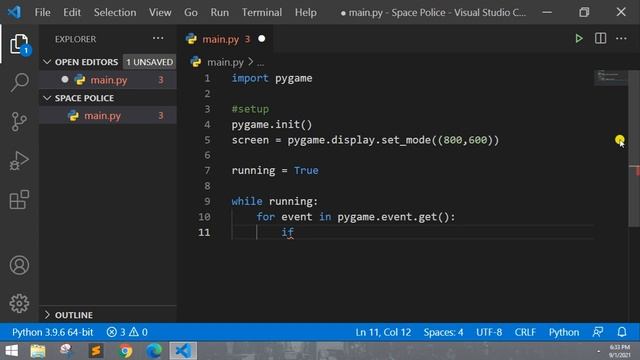 Python | Creating a Game Window | Pygame смотреть онлайн