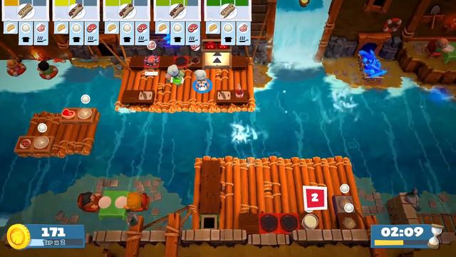 [Overcooked 2] Level 3-6 (3 Stars) ► Score: 1008 / 740 ♦ Co-Op Mode (3 Players) ★ Gameplay ║#19║ смотреть онлайн