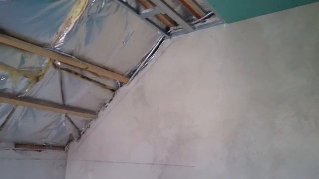 мансардный потолок в три плоскости. Очередность монтажа. смотреть онлайн