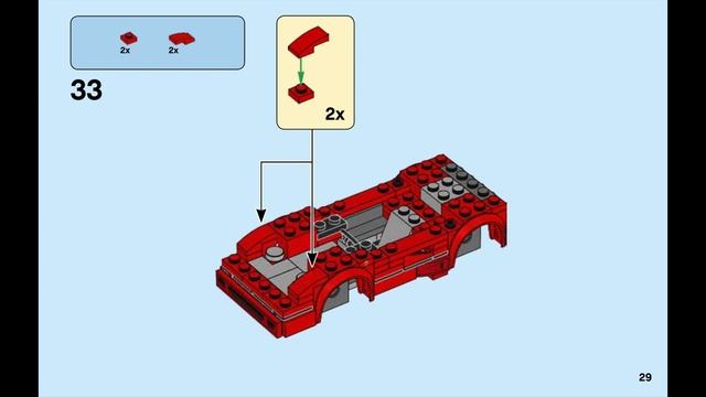 LEGO Speed Champions - Ferrari F40 Competizione - 75890 | How To Build Instructions смотреть онлайн