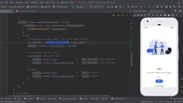 How to Create an Onboarding Screen with Animation (#ViewPager2, #Animation, #PageIndicators) смотреть онлайн