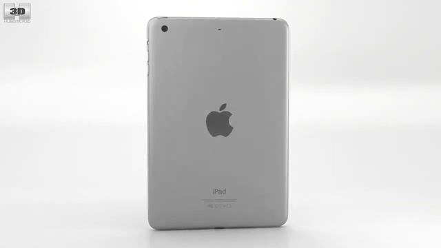Apple iPad Mini 3 Silver by 3D model store Humster3D.com смотреть онлайн