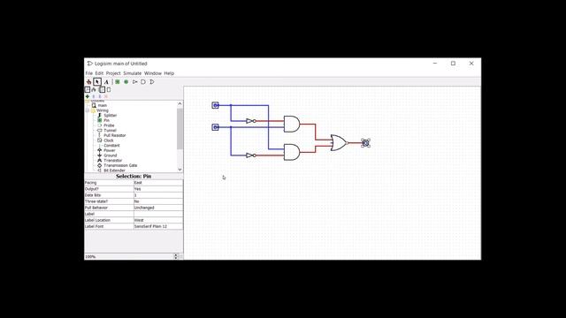 Logisim Quarter Adder