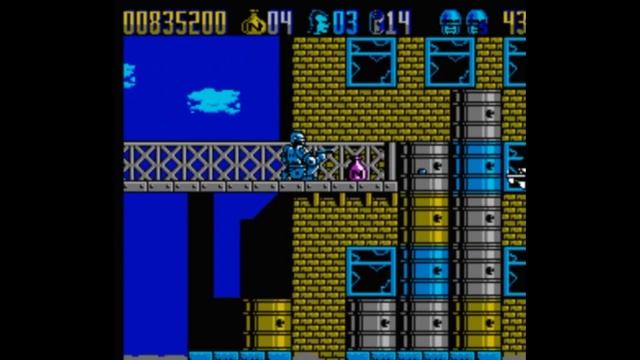 Dendy (Famicom,Nintendo,Nes) 8-bit Robocop 2 part stage 6
