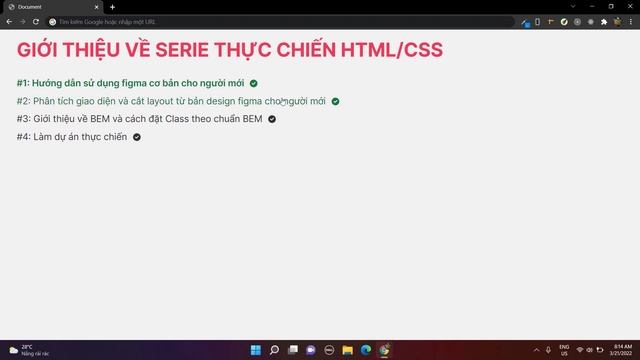 Phần 1: Giới Thiệu Outline Của Series | Thực Chiến Cắt Layout HTML/CSS Từ Figma смотреть онлайн