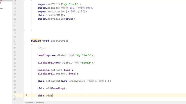 Creating Digital Clock using Java Swing | Timer Class | Thread смотреть онлайн