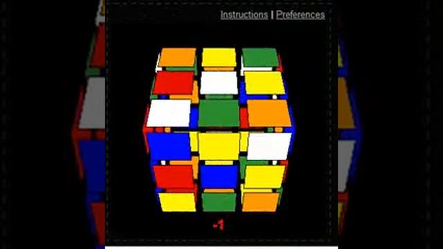 Rubik's cube on hi-games.net solved in 7.08 (LL skip) смотреть онлайн