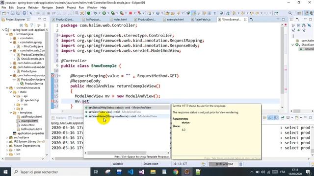 Spring Boot Web Application : demonstrating of how we will use AJAX смотреть онлайн