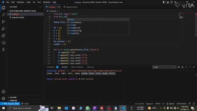 Analysis of fasta file with Biopython. #biopython #python #fastafiles #ngs смотреть онлайн