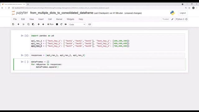 Convert Multiple Dictionaries to Pandas Dataframe смотреть онлайн