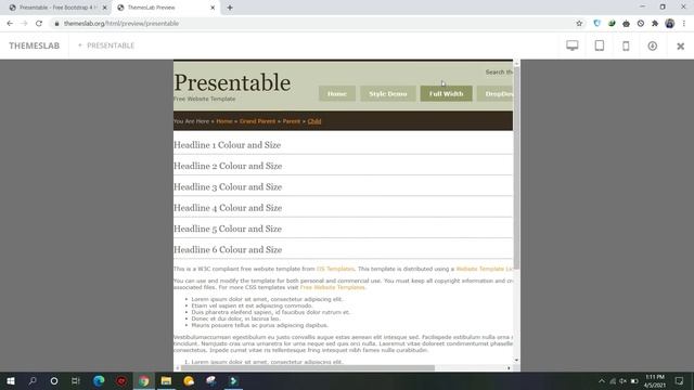 Presentable: Free Bootstrap 4 HTML5 Multipurpose Website Template смотреть онлайн
