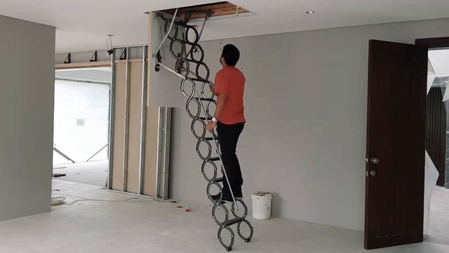 Scissor type attic ladder смотреть онлайн