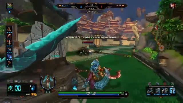 Smite (Duel Osiris vs Erlang) "Get wrecked gunner xD" смотреть онлайн