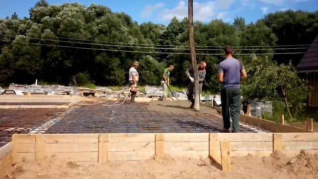 Заливка монолитной плиты смотреть онлайн