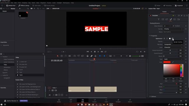 AUTO SCALE TEXT BOX (Responsive Design) - DaVinci Resolve 16 Tutorial смотреть онлайн