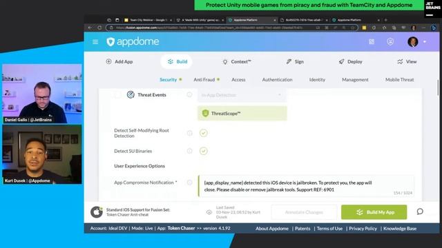 Protect Unity mobile games from piracy and fraud with TeamCity and Appdome смотреть онлайн