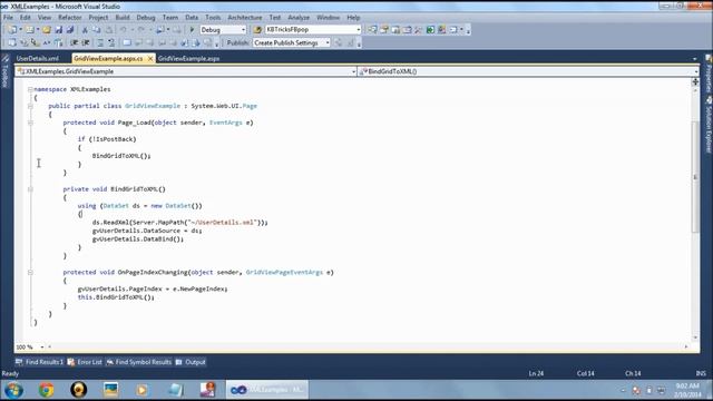 Asp.Net C# Example Bind Gridview to XML File using Dataset смотреть онлайн