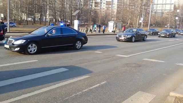 Проезд президента Армении в МГИМО