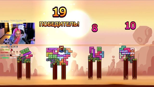 ТЕТРИС С ФИЗИКОЙ, НО ПОБЕДА ГДЕ-ТО РЯДОМ!!! // TRICKY TOWERS смотреть онлайн