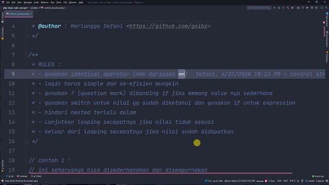 PHP Clean Code Concept - PART 3 - Control Structure смотреть онлайн