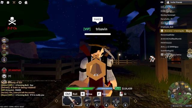 Trolling as a Noob With Spitfire - Roblox Wild West смотреть онлайн