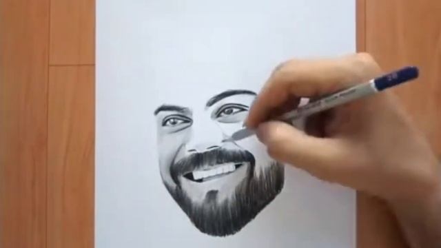 real sketch of virat kohli || Swapnil artist team смотреть онлайн