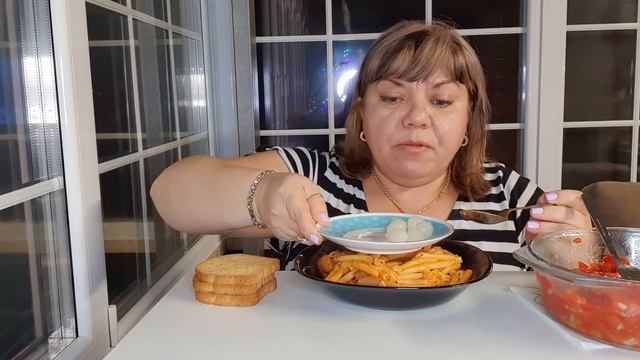 MUKBANG ?ЖРУ НА НОЧЬ?МАКАРОНЫ|ASMR MUKBANG Macaroni