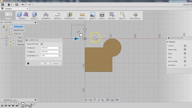 Illustrator SVG to Fusion 360 смотреть онлайн