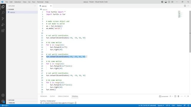 Python Turtle Setworldcoordinate | How to set up Setworldcoordinate in Python Turtle смотреть онлайн