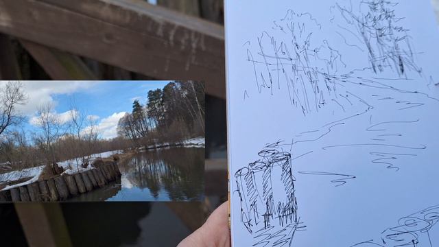 Первая в этом году пленэрная зарисовка. А вот за камерой не мешало бы следить