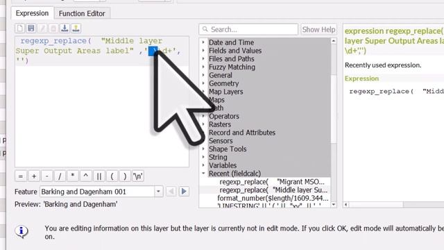 How to replace all numbers in a field in QGIS смотреть онлайн