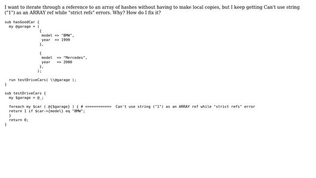 References in Perl: Array of Hashes смотреть онлайн