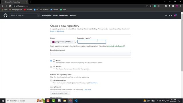 how to push project to github with vscode -git & github tutorial смотреть онлайн
