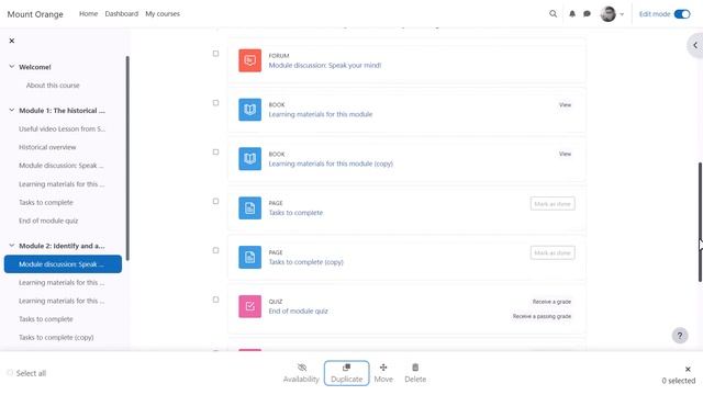 Bulk course activity editing смотреть онлайн